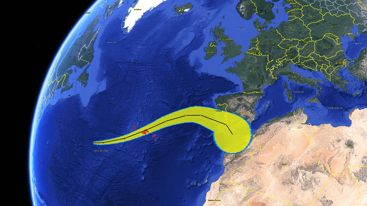 hurricane season 2025 gabrielle tropical cyclone azores portugal spain europe