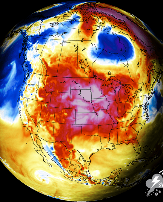 Persistent Heat Dome Dominates US Weather: 110&deg;F+ Highs Forecast Into Early August