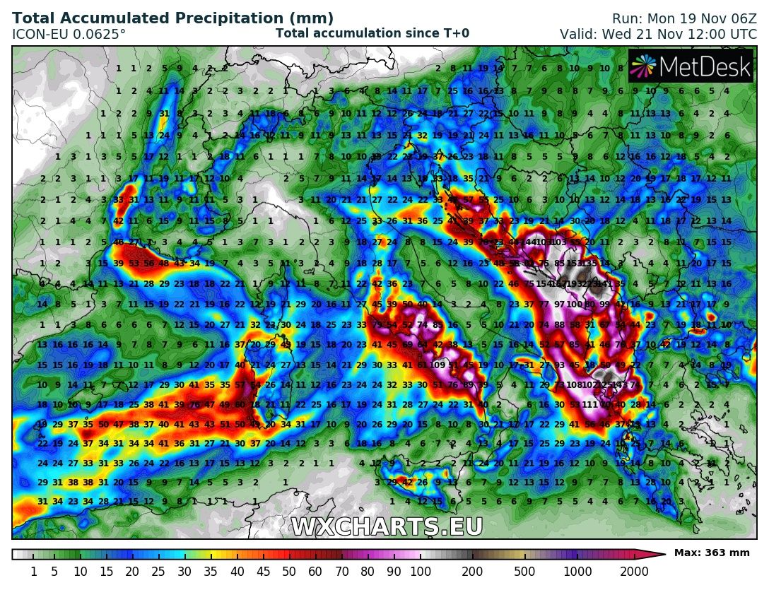 Excessive rainfall and enhanced threat for flooding across central